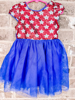 Shine Bright RWB sequin dress-RTS (in stock)