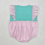 Pink and tral ballet bubble Romper