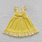 Yellow princess bow Dress