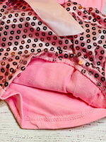 Pink Sequins shine Shorts- RTS