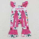I Love Mommy Floral romper