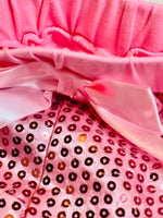 Pink Sequins shine Shorts- RTS