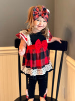 Buffalo plaid Ruffle- RTS